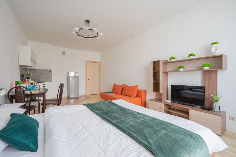 Квартира-студия, 35 м², 2 кровати — отель в Екатеринбурге, Россия