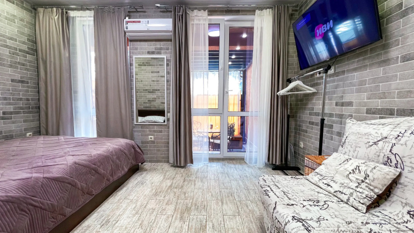 Апартаменты Casablanka Hit с закрытой  террасой — отель в Сочи, Россия