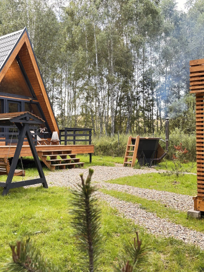 Шале A-frame с Банным Чаном в Живописном Месте Соколья Гора — отель с удобным расположением в Смоленск