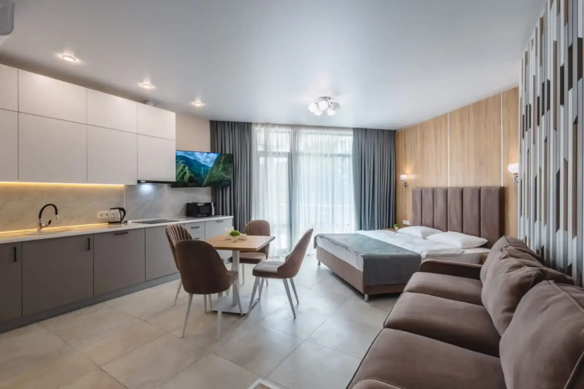 Квартира Студия 1 этаж кв. 5 от УК Family Pride Apartments — отель в Ялта, Россия