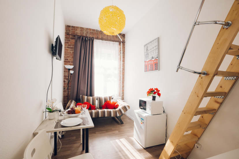 Апартаменты Двухуровневая студия LOFT 4 — комфортный отель в Санкт-Петербурге