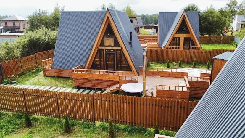 Гостевой дом A-Frame Family 2 — отель с удобным расположением в Коломне