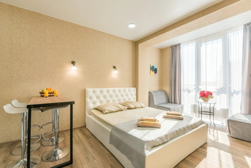 Апартаменты Студия Люкс с видом на море Голубые Дали B-Flats 9 — отель в Анапе, Россия