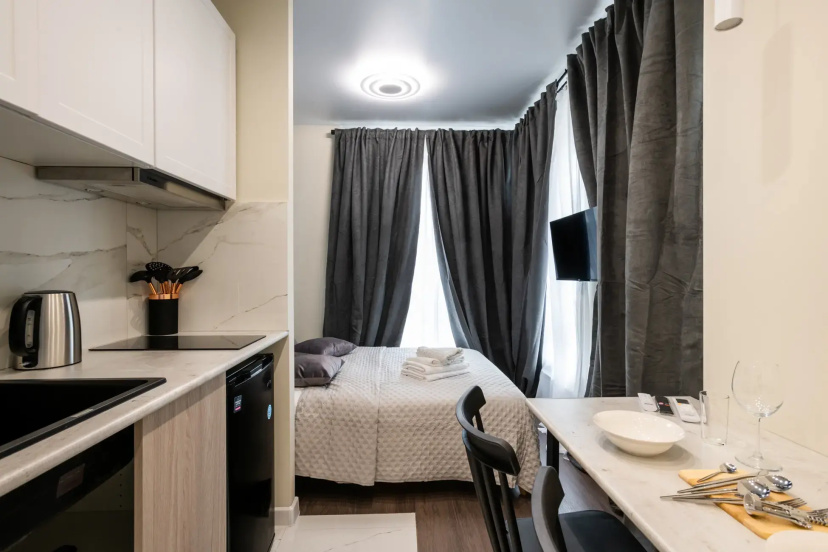 Апартаменты InHome24 Sunshine Studio — отель с удобствами в Москве