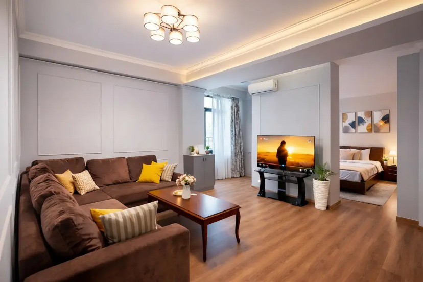 Апартаменты NEW BLD-Malibu park-Byuzand- 15th floor — отель с удобствами в Ереван