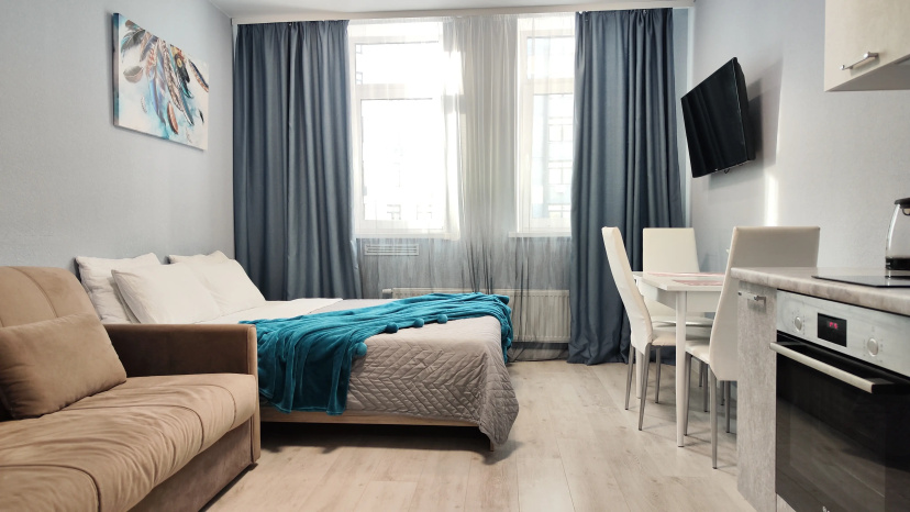 Apartamenty Panda Houm vozle reki — забронировать отель в Тюмени