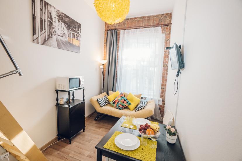 Апартаменты Двухуровневая студия LOFT 3 — отель с удобствами в Санкт-Петербурге