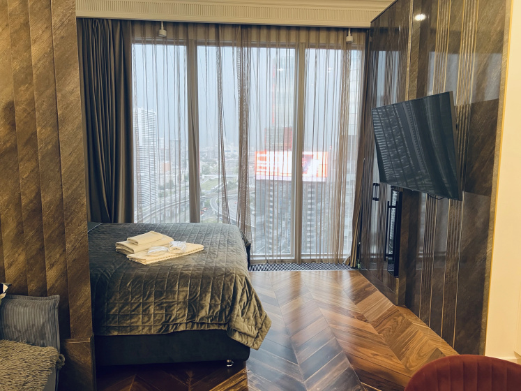 Apartment Стильная Студия на 30 Этаже Москва Сити — комфортный отель в Москве