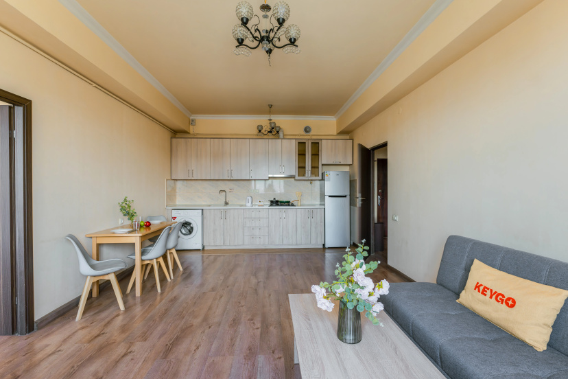 Апартаменты 2BR Sunny Cityscape/City View/Self check-in/Keygo 46 — отель с удобствами в Ереван