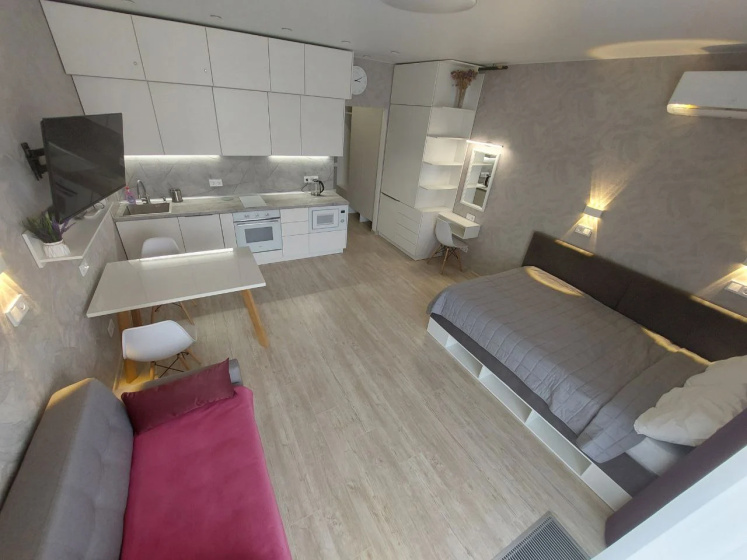 Квартира 1-Комнатная 37,5 м² 2 Кровати — отель в Алушта, Россия