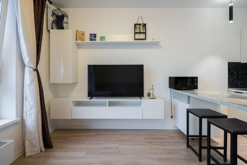 Апартаменты Flat Inn на Новоостаповской в ЖК Первый Дубровский — отель с удобствами в Москве
