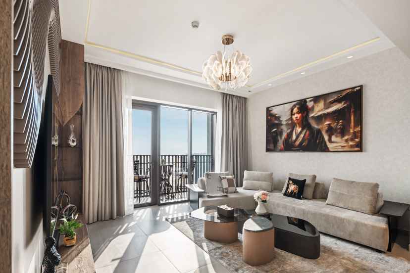 Apartamenty Elegant 2-Bedroom Apartment in Dubai Creek Harbour — отель с удобным расположением в Дубае