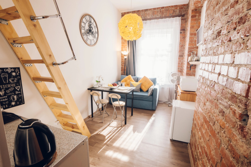 Апартаменты Двухуровневая студия LOFT 5 — забронировать отель в Санкт-Петербурге