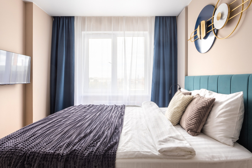 Квартира Kvartirika Light Blue в 2-х минутах от метро. — комфортный отель в Санкт-Петербурге