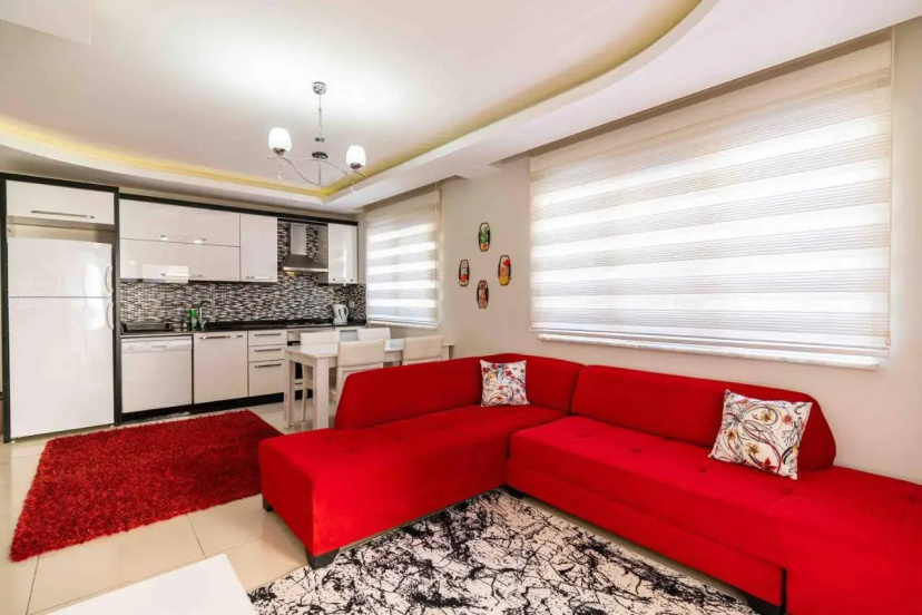Apartamenty Dvuhkomnatnye Crystal life 450 m do mora — отель с удобствами в Аланье
