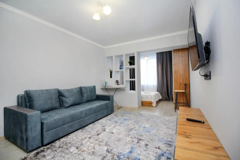 Апартаменты New And Cozy Studio In The Best Area 5 — отель с удобным расположением в Алматы