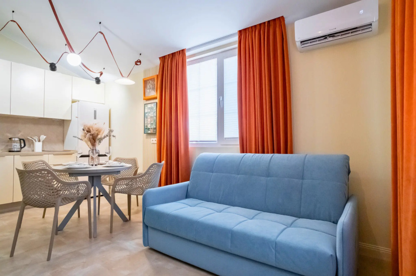 Апартаменты Red Apartments Арт Лайт Сити Миккельсен — отель с удобным расположением в Сириусе