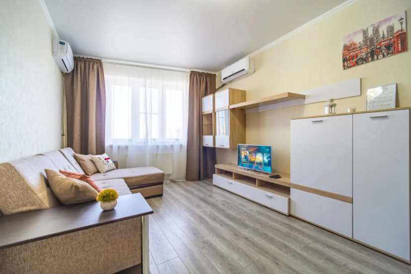 Квартира Comfort с Балконом 7 этаж в ЖК Москва — комфортный отель в Краснодаре