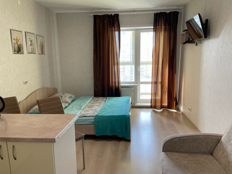 Квартира Студия в самом центре города ЖК Гулливер на 10 этаже — забронировать отель в Перми