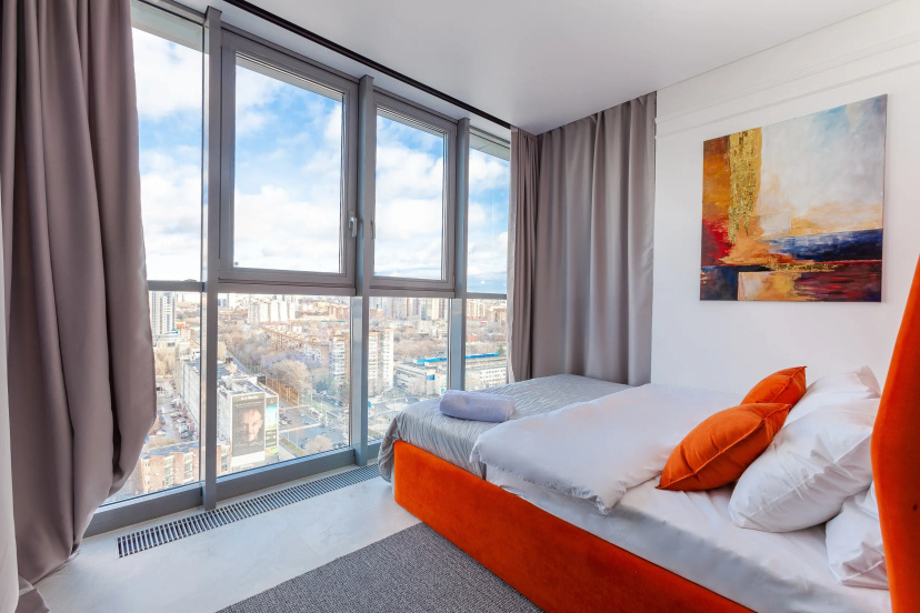 Апартаменты RentPlaza luxury с видом на Волгу — отель с удобствами в Самаре