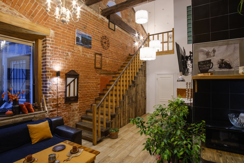 Апартаменты LOFT Холл у Кремля с четырьмя комнатами — забронировать отель в Нижнем Новгороде