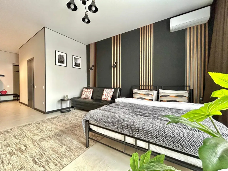 Апартаменты Стильная студия Urban Loft рядом с Арбатом — отель с удобным расположением в Алматы