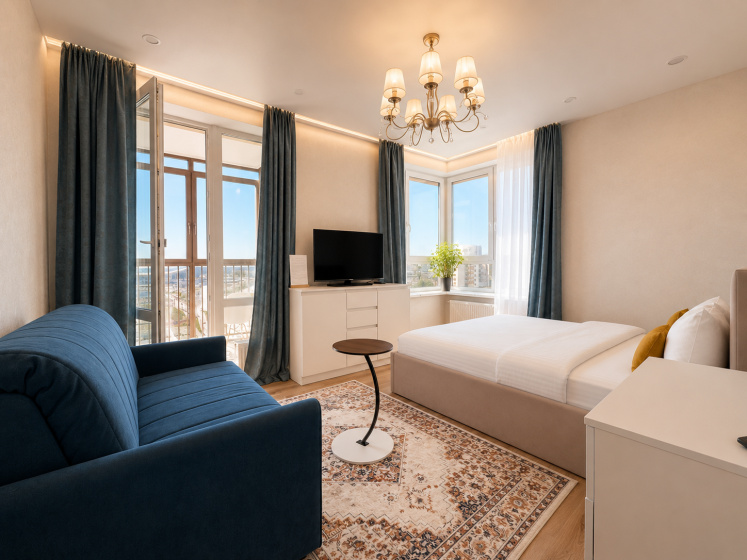 Апартаменты Ak Bars Arena & Aquapark Riviera LUX, 10 min to Centr — отель в Казани, Россия