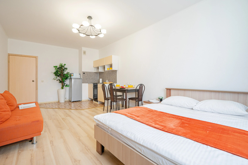 Квартира-студия, 30 м², 2 кровати — забронировать отель в Екатеринбурге
