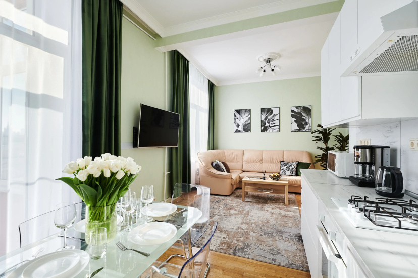 Квартира GM Apartments Трёхкомнатная с видом на Тверскую — отзывы гостей и цены