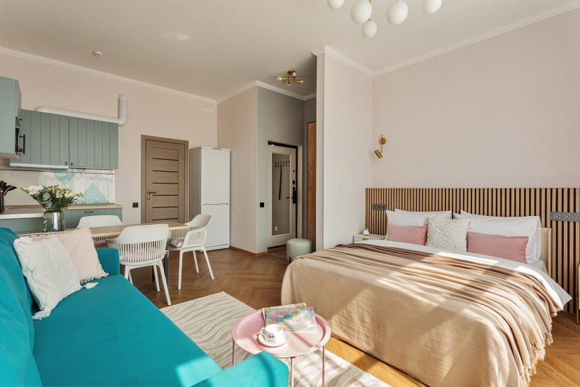 Квартира JN Apartments Четырехместная Студия с Видом на Парк — отель с удобным расположением в Выборге