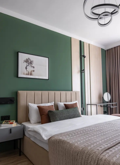 Apartamenty Vidovaa Kvartira Sokolad i Fistaska — комфортный отель в Алматы