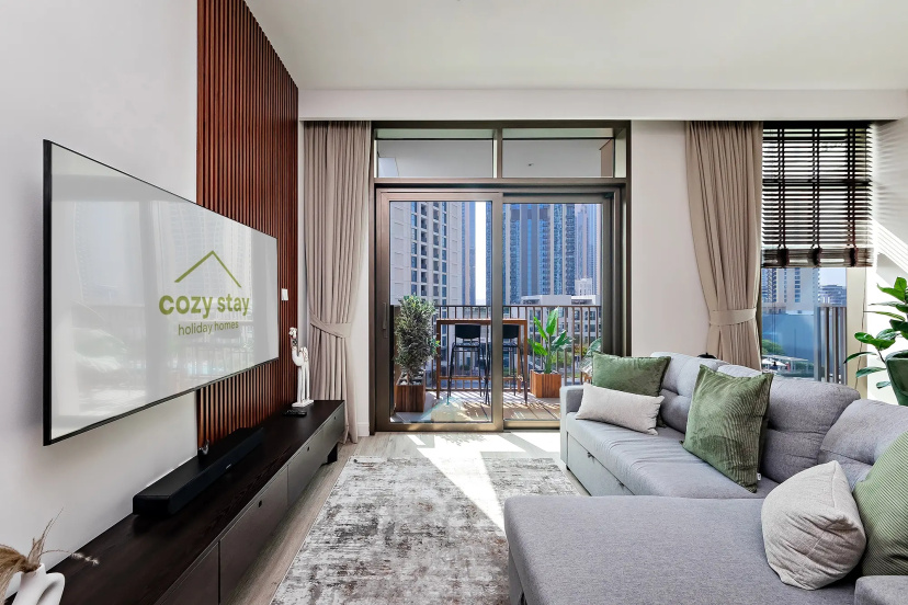 Апартаменты Уютные 1br в Creek Harbour — комфортный отель в Дубае