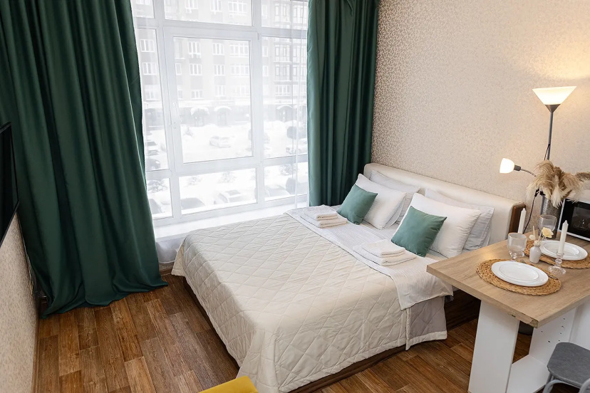 Apartamenty Sibir' House Studia v novom dome radom Ledovyj dvorec, Kuzbass Arena, Kadetskogo korpusa — забронировать отель в Кемерове
