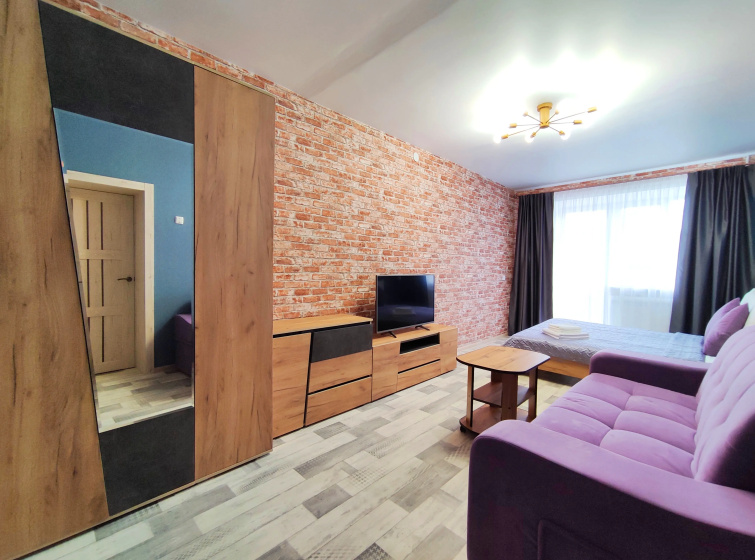 Апартаменты 2-комнатные LOFT STYLE от АКВАРЕЛЬ.FLAT у Драмтеатра — отель в Тюмени, Россия
