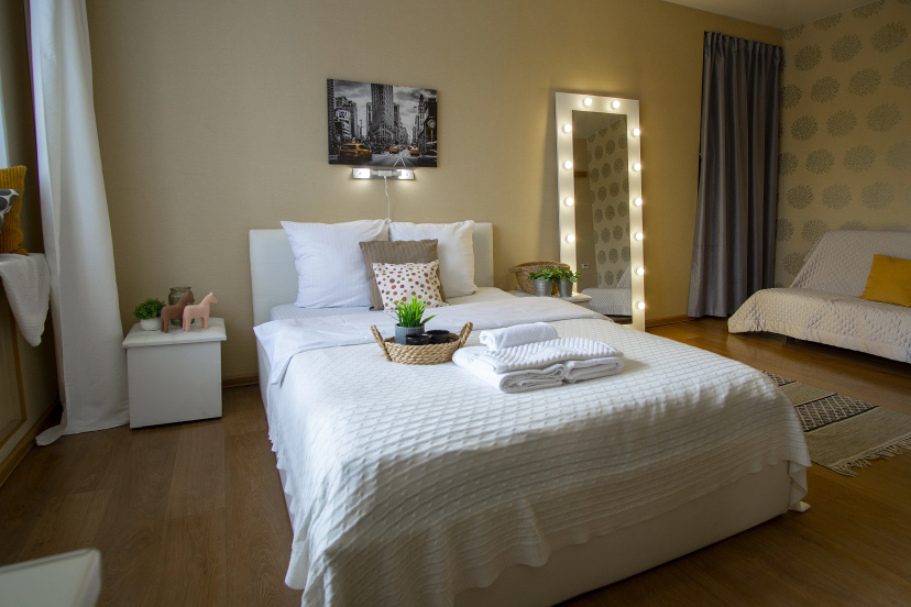 Apartamenty GoldenRing Snow White Studio — отель с удобствами в Ярославле