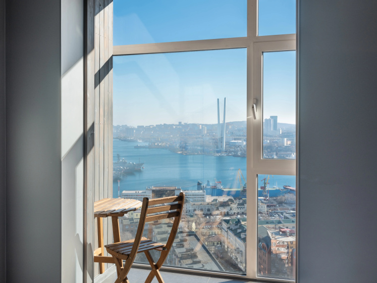 Apartamenty Luks Ponte D'Oro s vidom na buhtu i mosty by Panorama Suites Group — отель с удобным расположением в Владивостоке