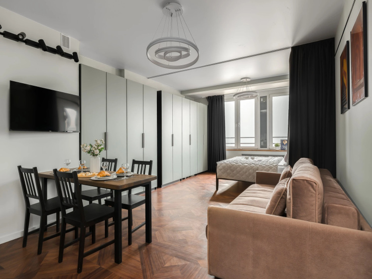 Апартаменты SMART LOFTS | Saturn | 29 этаж | Бизнес-класс у метро Дмитровская — отель в Москве, Россия