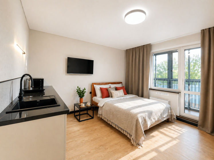 Apartamenty Korall na Kosmiceskoj radom so skoloj MCS, logisticeskim centrom Magnit, Hlebozavodom na Kosmiceskoj 4B — комфортный отель в Кемерове
