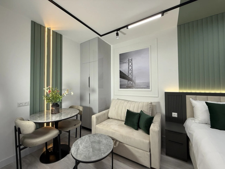 Апартаменты Stylish studio next to Malibu pk — отель с удобствами в Ереван