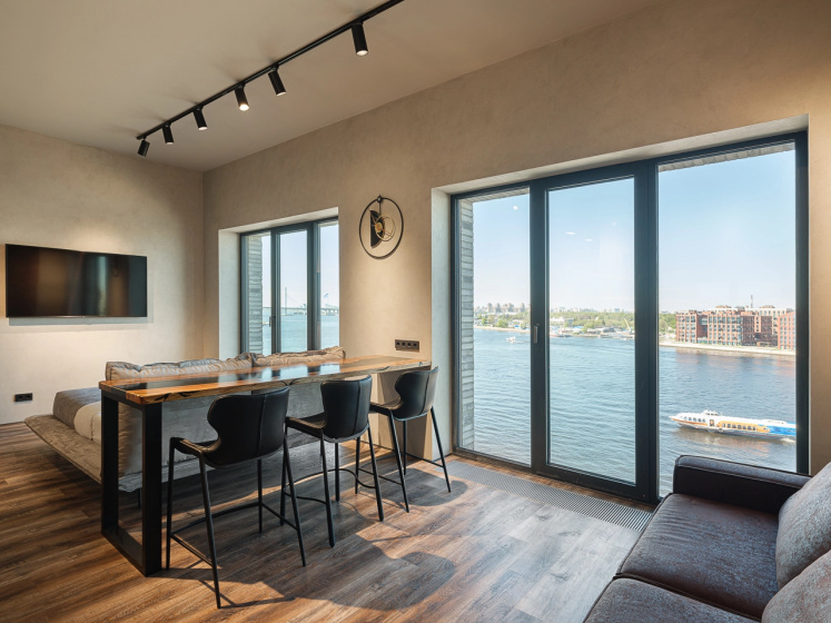 Квартира студия, 45 м² — комфортный отель в Санкт-Петербурге