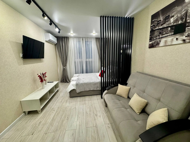 Квартира 1-к. 38 м², 2 Кровати — отель с удобствами в Краснодаре