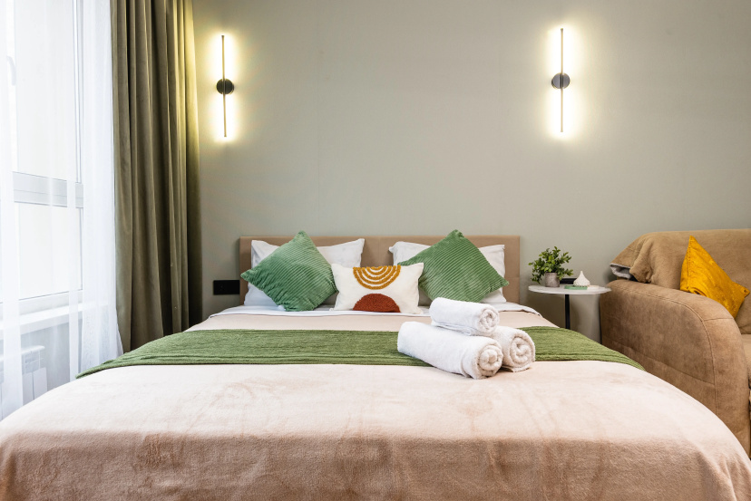 Apartamenty Arkie v ZK Meridiana (267) — отель в Алматы, Казахстан