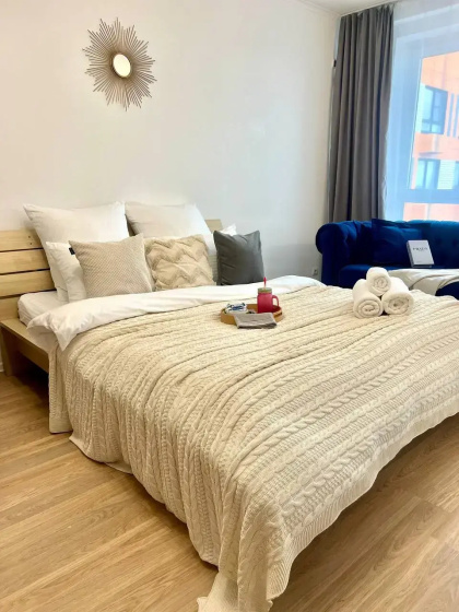 Apartments 1кк в ЖК Жемчужина Зеленограда на 16 этаже рядом Парки — отель в Зеленограде, Россия