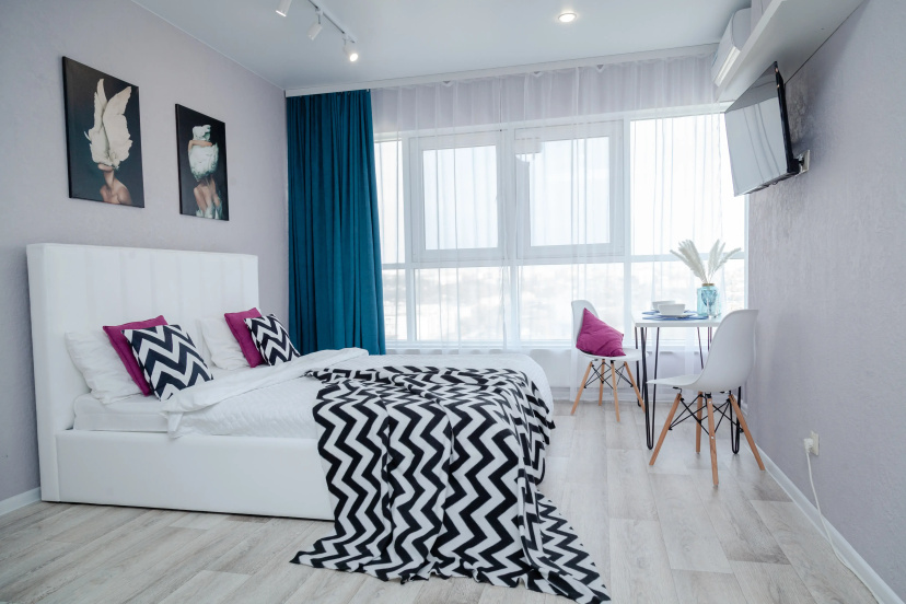 Apartamenty Birds na 23 etaze s panoramnym vidom na reku — комфортный отель в Ульяновске
