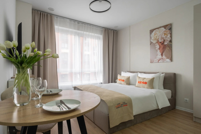Цены на Апартаменты KeyGo 1028 Студия Апартаменты рядом с метро Новогиреево в Москве