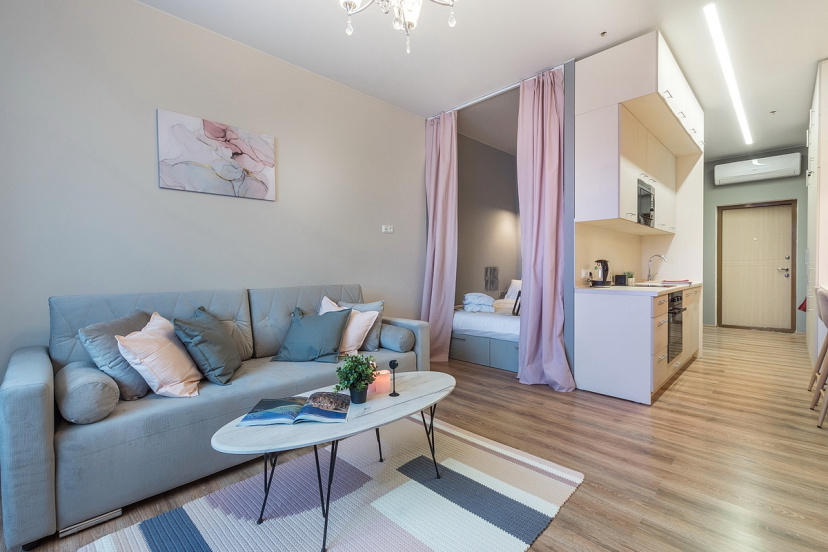 Апартаменты SKY INN Color Pink — забронировать отель в Москве
