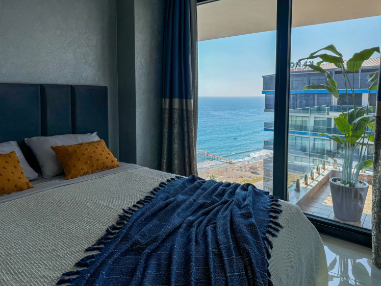 1+1 Qoople Cebeci Towers B-100 s Vidom na More Apartments — отель в Аланье, Турция