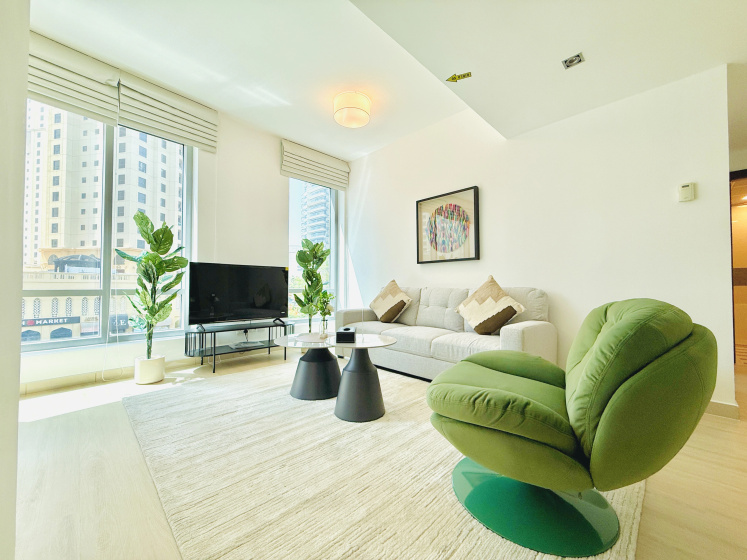 Apartamenty Vserve 1 BR Escape in the Heart of Dubai Marina — комфортный отель в Дубае