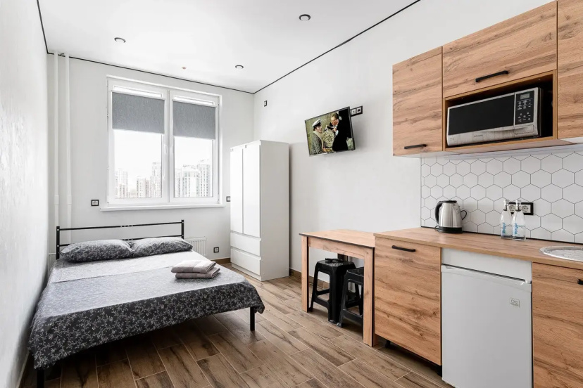 Апартаменты Студия Bestflat24 у м. Ботанический сад — отель с удобствами в Москве