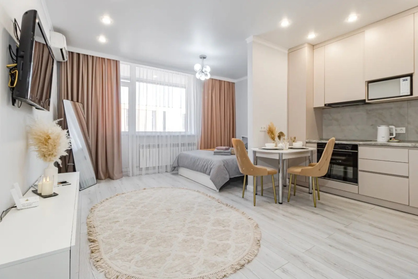 Apartamenty uutnye i teplye radom s Han Satyrom — отель с удобствами в Астане